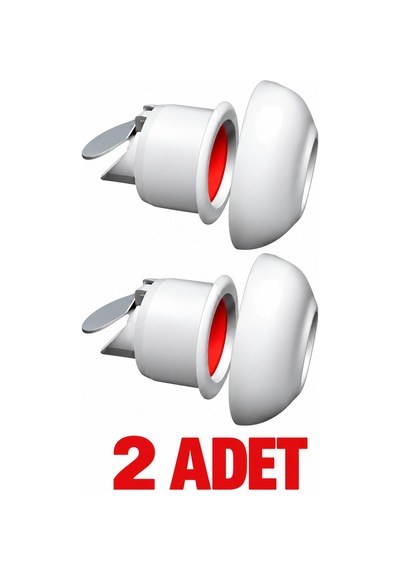2 Adet Çekvalfli Adaptör Conta Ø50 Lavabo Gideri Koku Ve Böcek Önleyici Kolay Montaj Beyaz
