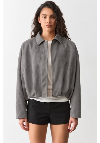 Madmext Füme Süet Bomber Kadın Ceket Mg2903