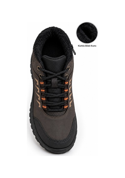 Vojo Fix İçi Tüylü Fermuarlı Günlük Outdoor Erkek Bot 267800001917 62 Kahve