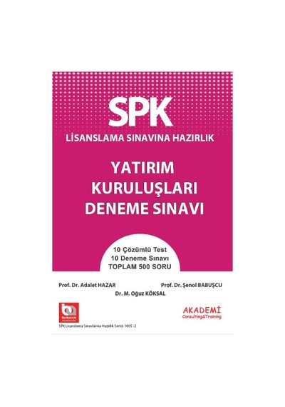 Yatırım Kuruluşları Soru Bankası