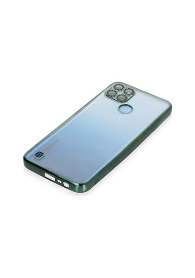 Realme C25y Uyumlu Kılıf Lensli Silikon - Yeşil