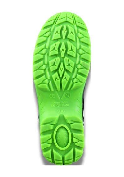 Rigel Premium S2 Kışlık Mikrofiber Kompozit İş Ayakkabısı-12538 Siyah -Yeşil