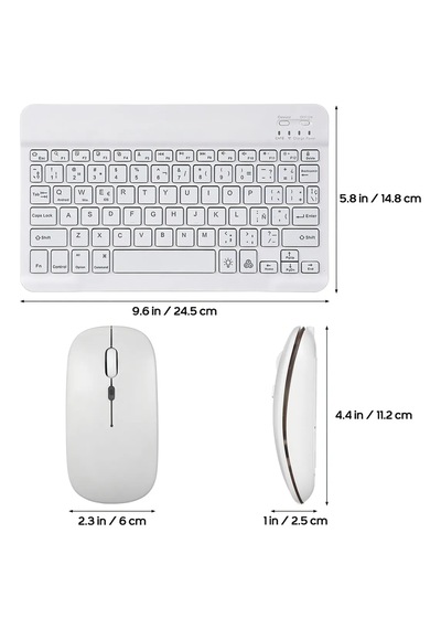 Bluetooth Klavye Mouse Seti Rgb Aydınlatmalı Kablosuz Şarjlı Klavye Mouse Seti - Türkçe Q Optik