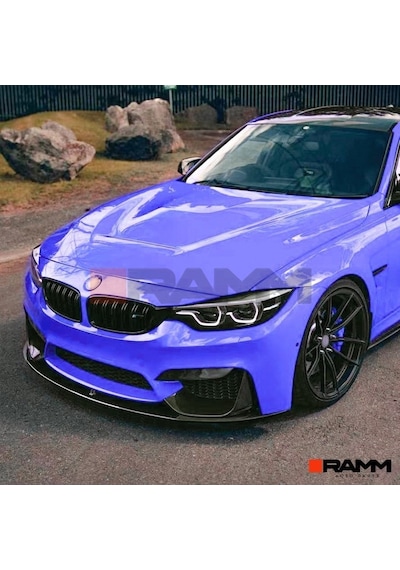 Bmw M3 M4 F80 F81 F82 F83 Ön Tampon Lipi + Flap Seti Parlak Siyah