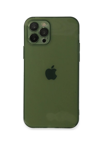 Newface - 834 - İphone 12 Pro Max Kılıf Fly Lens Silikon - Csmo-tex - - Yeşil