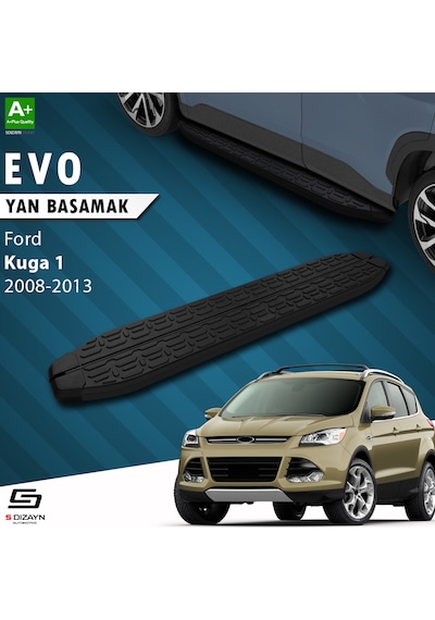 S-dizayn Ford Kuga 1 Evo Siyah Yan Basamak 183 Cm 2008-2012