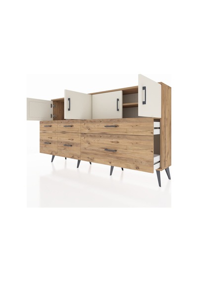Arges Konsol 4 Raflı 6 Çekmeceli 4 Kapaklı 176x30x99 Çam-aytaşı/çam Aytası/atlas Çam - Atlas Çam Arges Konsol 4 Raflı 6 Çekmeceli 4 Kapaklı 176x30x99 Çam-aytaşı/çam Aytası/atlas Çam - Atlas Çam
