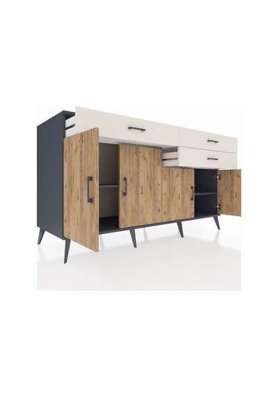 Kronos Konsol 2 Raflı 3 Çekmeceli 4 Kapaklı 176x59x99 Antrasit-ça Antrasit-çam/aytaşı Kronos Konsol 2 Raflı 3 Çekmeceli 4 Kapaklı 176x59x99 Antrasit-ça Antrasit-çam/aytaşı