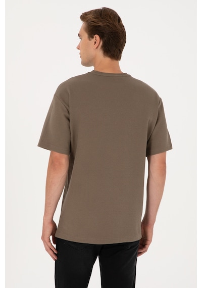 U.S. Polo Assn. Erkek Comfort Fit Vizon Bisiklet Yaka Tişört 50300125-VR052