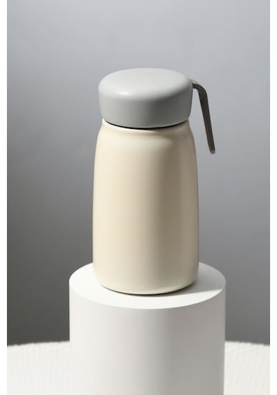 Beyaz 304 Çelik 360 Ml Bebek Mama Saklama Termosu Mug Cin842by Beyaz