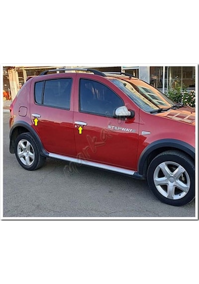 Markadan Dacia Sandero Krom Kapı Kolu 2008-2012 4 Kapı Paslanmaz