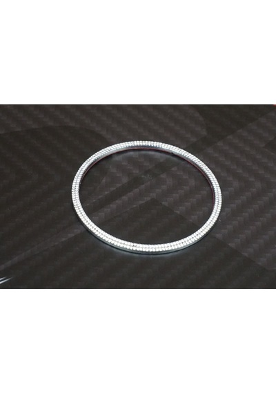 Porsche Direksiyon Logo Kristal Taş Çerçeve Krom Metal (528097644)