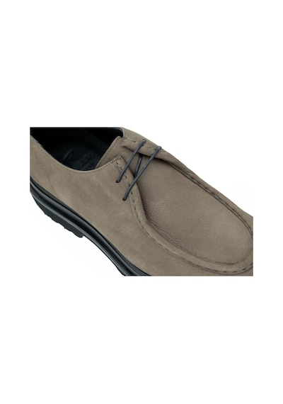 Tuna Hakiki Nubuk Deri Modern Haki Loafer Erkek Ayakkabı Eva Taban - 3094 Haki