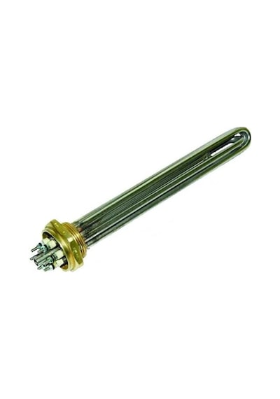 1/2" 1.5 Parmak Krom Kafalı Isıtıcı Rezistans - Termostatsız - 40 cm 10000 Watt (10kW)