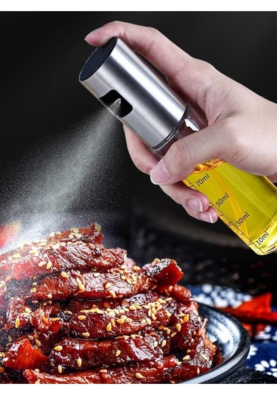 Pişirme İçin Yağ Püskürtücü 100 Ml Zeytinyağı Püskürtücüsü Hava Fritözü İçin Gümüş Diğer