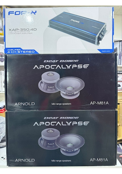 Apocalypse Ap-m81a 4 Adet Apocalypse Midrange Arnold Xap-350.4d 4x350rms Oto Anfi