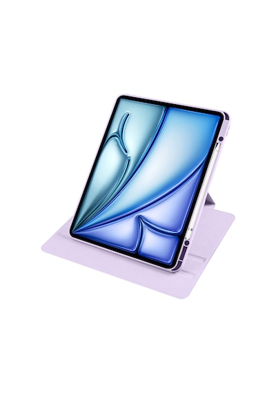 Apple Uyumlu iPad Air 11inç M2 2024 Kılıf Termik Kalem Bölmeli Dönebilen Standlı Kılıf Air 4./5.nesil Kılıf
