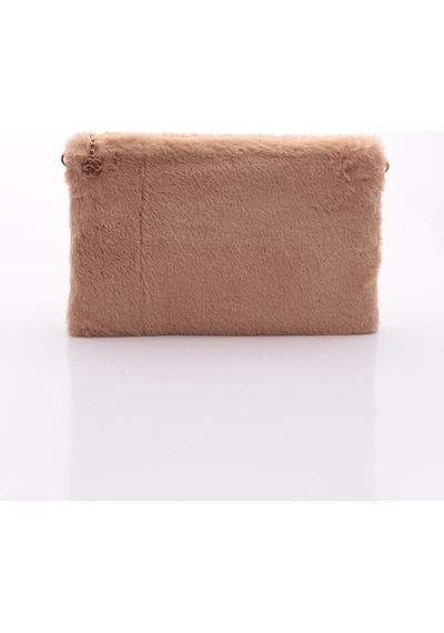 Dgn 4106 Kadin Kürklü Çanta 4106-2337-R0385 Camel