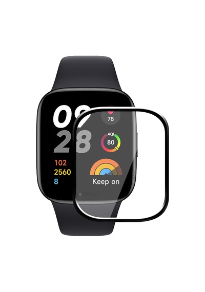 Xiaomi Redmi Watch 3 İle Uyumlu Ekran Koruyucu Nano Esnek Cam Tam Kaplayan Ppm