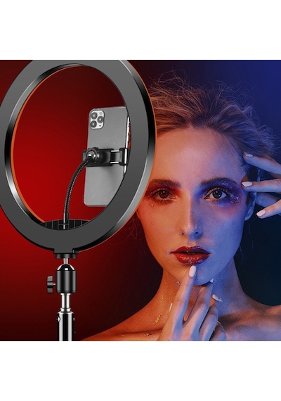 Soft Ring Light Mj36 14" 36cm Rgb Led Halka Işık Tripodlu Selfie Işığı