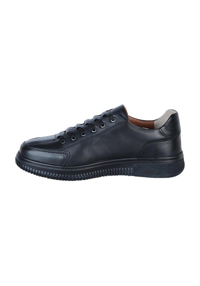 Dropland 8790-1 Siyah Antik %100 Deri Kışlık Erkek Casual Ayakkabı 001