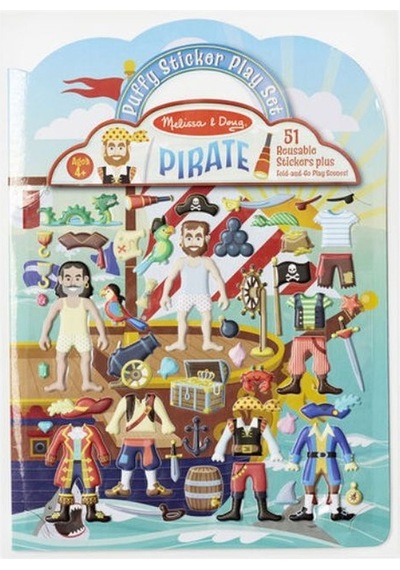 Melissa And Doug Kabartmalı Tak Çıkar Çıkartma Seti Korsanlar