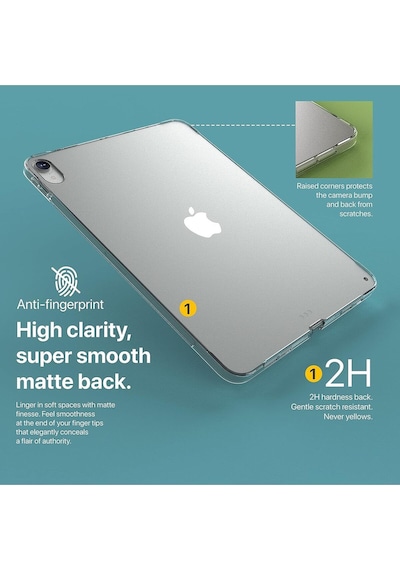 Apple Uyumlu iPad  Air 6 11 Inç 2024 M2 Çip Kılıf Süper Silikon Koruyucu Esnek Tam Kılıf Kılıf