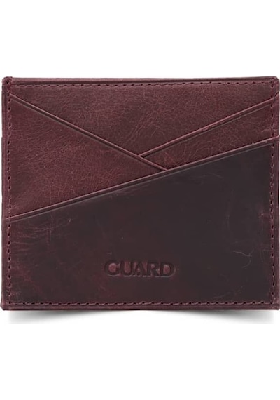 Guard Antik Bordo Hakiki Deri Kartlık - Grd2403xw22429 Çok Renkli
