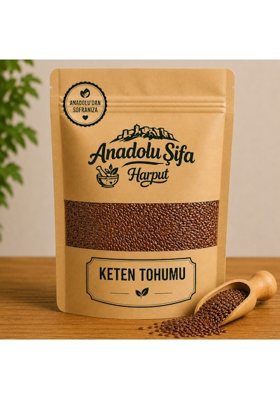 Anadolu Şifa Harput Karnıyarık Otu Kabuğu Tozu + Keten Tohumu + Chia Tohumu 3x100 Gr Bitkisel Ürün Seti