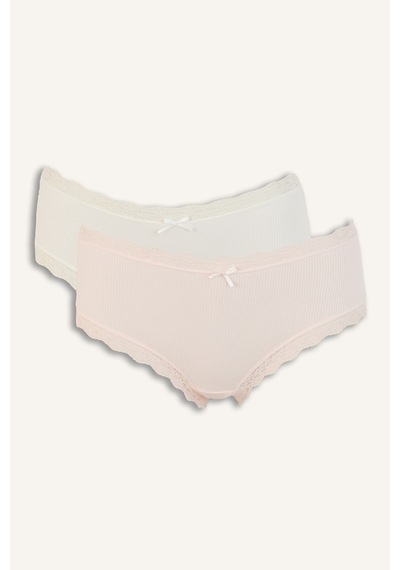 Defacto Dantel Detaylı Micro 2li Hipster Külot F0236ax26sppn36 Pembe-pn36