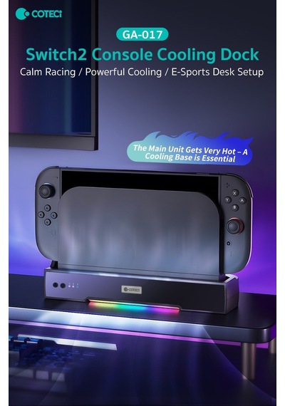 Masa Düzeni Konsol Aleti Oyun Keyfi Coteci Nintendo Switch 2 Cooling Dock Soğutucu Şarj Standı