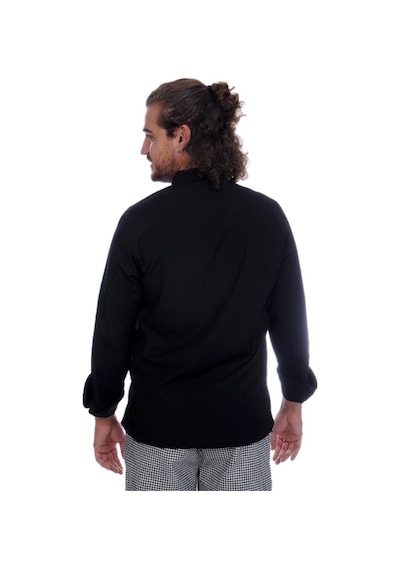 Unisex Aşçı Ceket Koltuk Altı Fileli Siyah