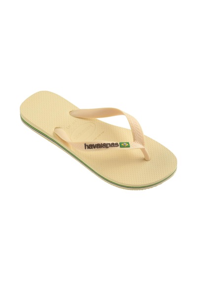 Havaianas Brasil Logo Buttercream Erkek Parmak Arası Terlik-14520 Krem