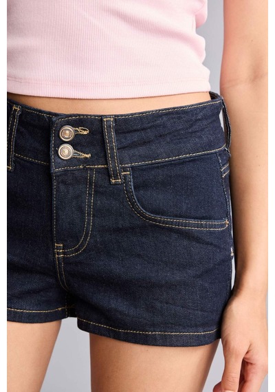 Defacto Kısa Kesim Jean İndigio Şort H0749ax26hsnm82 Mavi-nm82