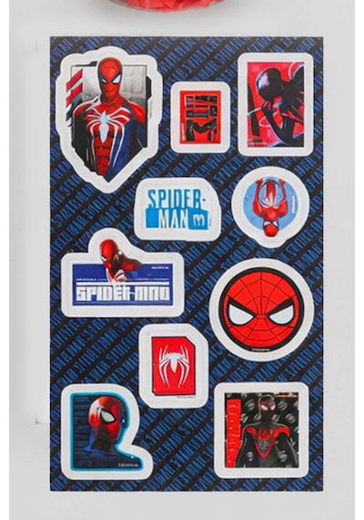 X Dekomus Lisanslı Spiderman Hero Force Collection Cup 5 Parça Kırtasiye Seti Sticker, Tüylü Kalem "dekomus Cep Defteri Hediyeli" 124-Pembe