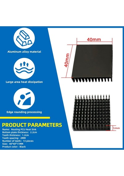 Soğutucu Kiti, 12 Adet 40mm 40x40x11mm Soğutucu Isı Emici Soğutma 3d Yazıcılar, Tec1-12706 Termoelektrik Peltier S Diğer