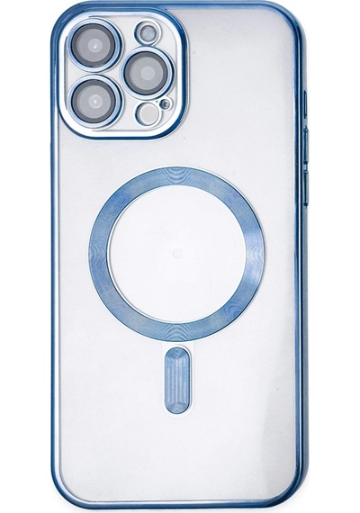 Ilkeshop Newface Apple iPhone Uyumlu 14 Pro Kılıf Kross Magneticsafe Kapak - Sierra Blue