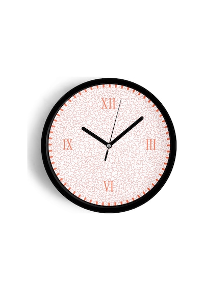 Modern Duvar Saati - 30cm - Önü Camlı Siyah Kasa - Sessiz Mekanizma-jh0673 Siyah