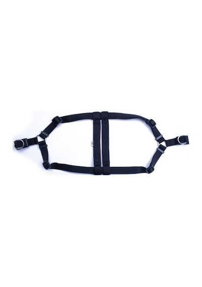 Doggie Konfor Ronin Dokuma Göğüs Tasması Siyah 3 x 75-85 CM Siyah