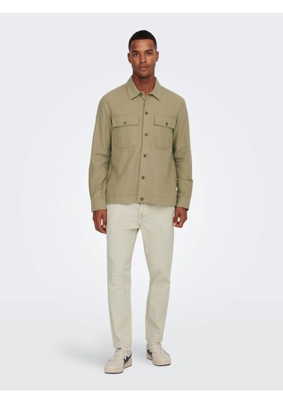 Onslınus Crop 0007 Cot Lın Pnt Noos Erkek Pantolon 22024966 Bej