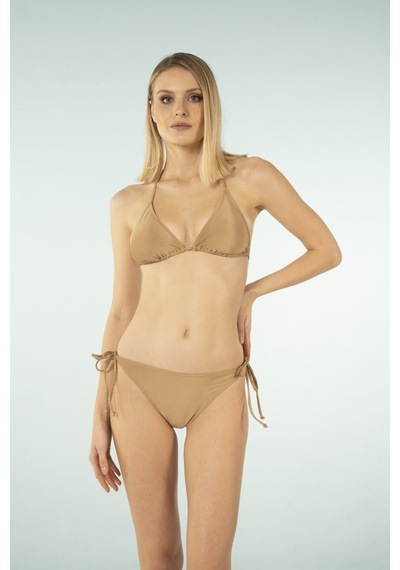 Estiva Üçgen İpli Bikini Takımı - Kahverengi