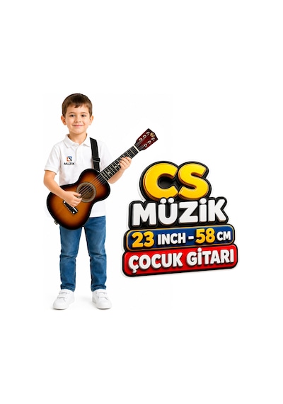 Fourtune Loki T-80SB 6 Telli Sunburst Çocuk Gitarı Gerçek Ağaç