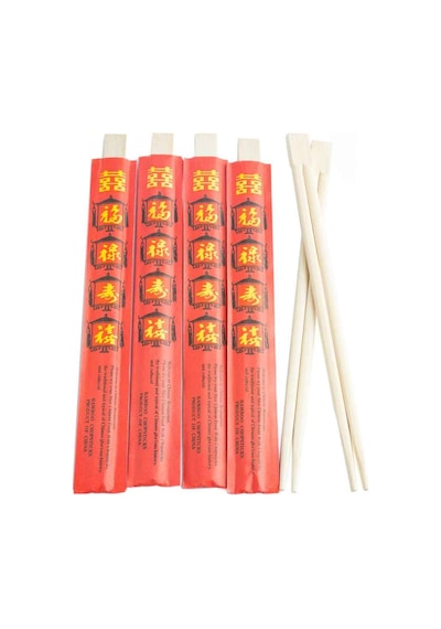 Bambu Yemek Çin Çubuğu 21 Cm 25 Adet N115894 Çok Renkli