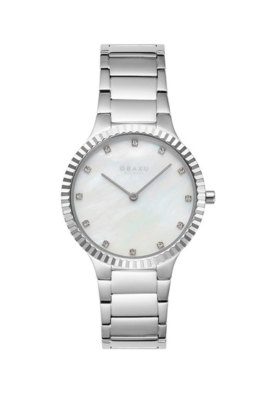 Obaku Denmark V292lxcwsc Quartz Çelik Gri Sedef Kadran 31 Mm Kadın Kol Saati Gri