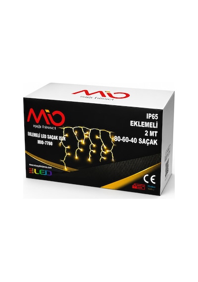 Mioled Mio 7760 Saçak Led Dış Mekan Perde Süsleme Gün Işığı 2x1 Metre