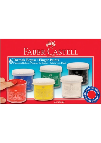 Faber-Castell Parmak Boyası 6  Renk