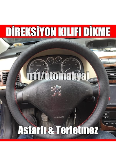 Peugeot 207 Oto Direksiyon Kılıfı Dikme
