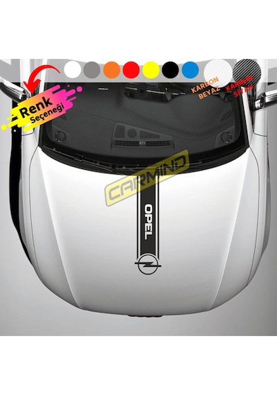 Opel Kaput Şerit Sticker (375623781)
