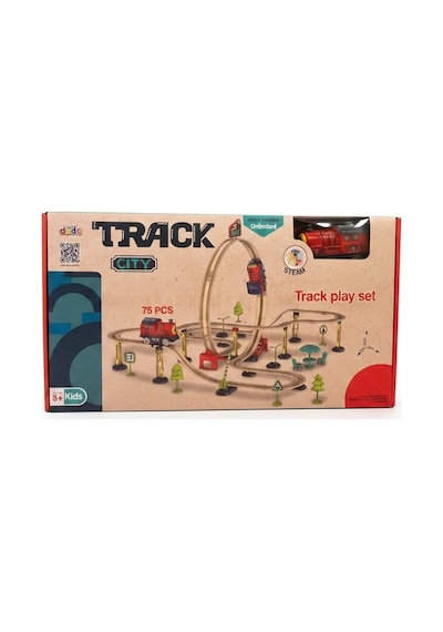 Sh40600 75 Parça Çantalı Oyuncak Tren Seti