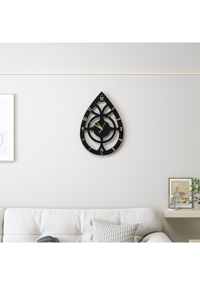 Radıance Duvar Saati Siyah Gold Siyah - Gold